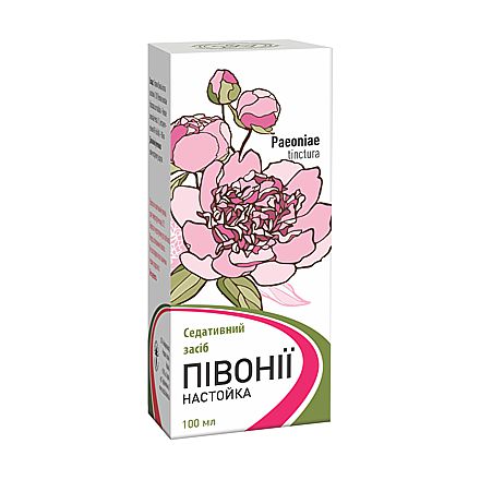 Півонії настойка по 100 мл